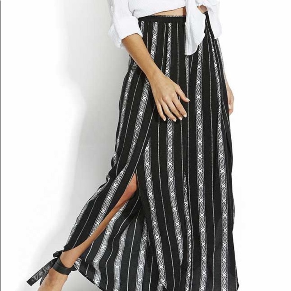 LAS PALMAS LATTICE STRIPE WRAP PANT